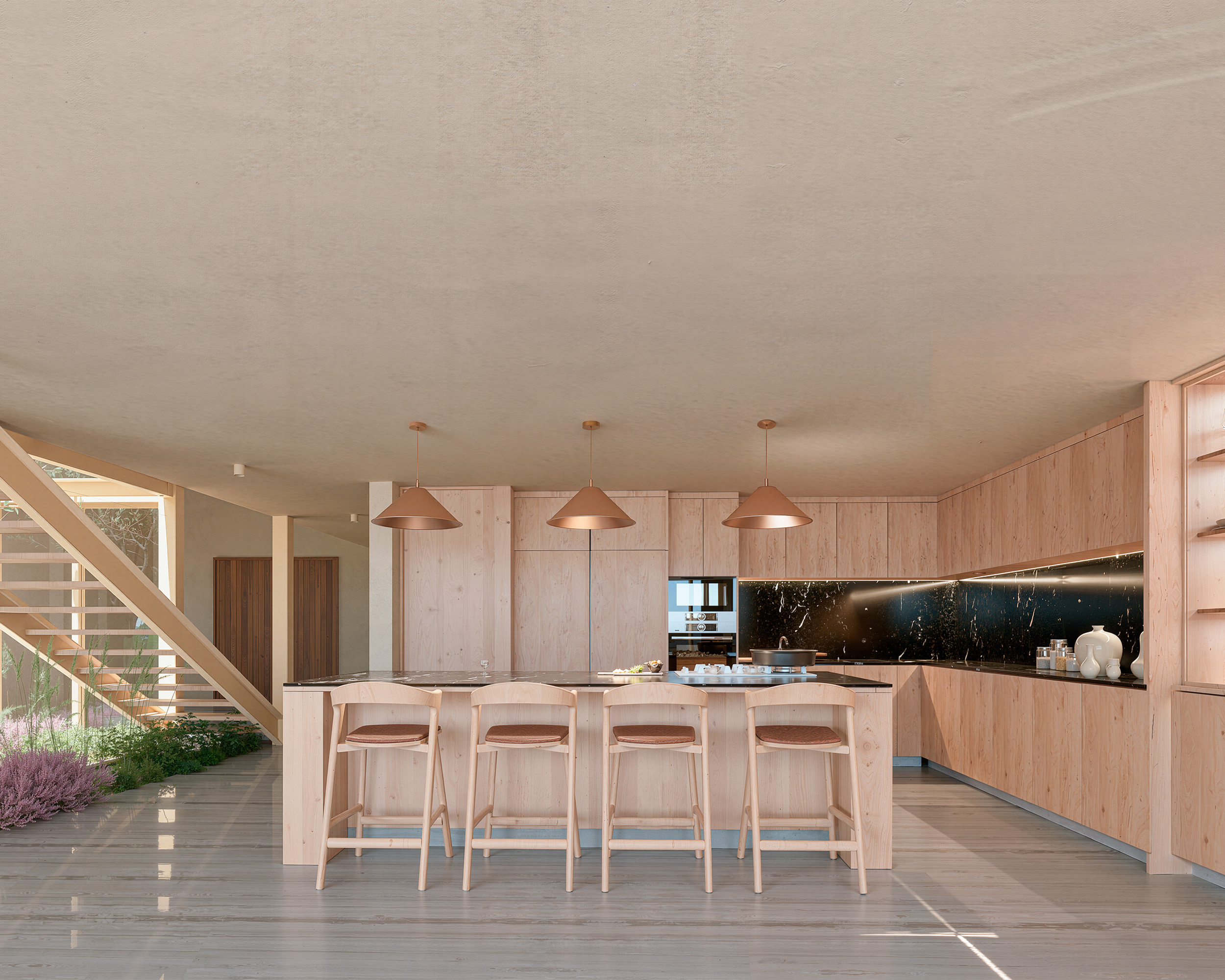 Cocina abierta de Casa San Arturo